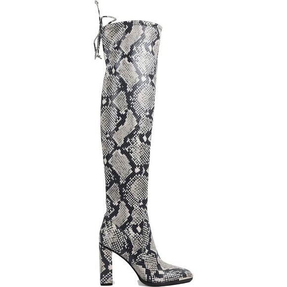 BCBGeneration Women's Abanna Square Toe Thigh High Block Heel Boots New - Picture 2 of 4